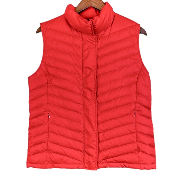 Talbots Jackets & Blazers - TALBOTS Sleeveless Down Red Puffer Vest Size Large